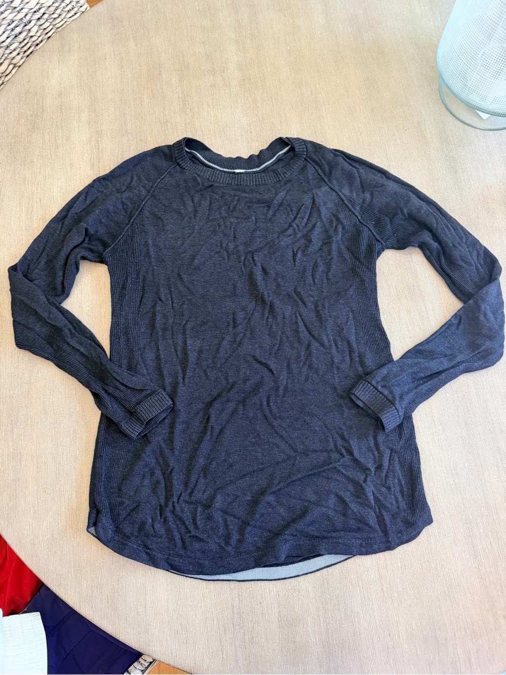 Women’s Lululemon Crewneck Long-Sleeve Top in charcoal